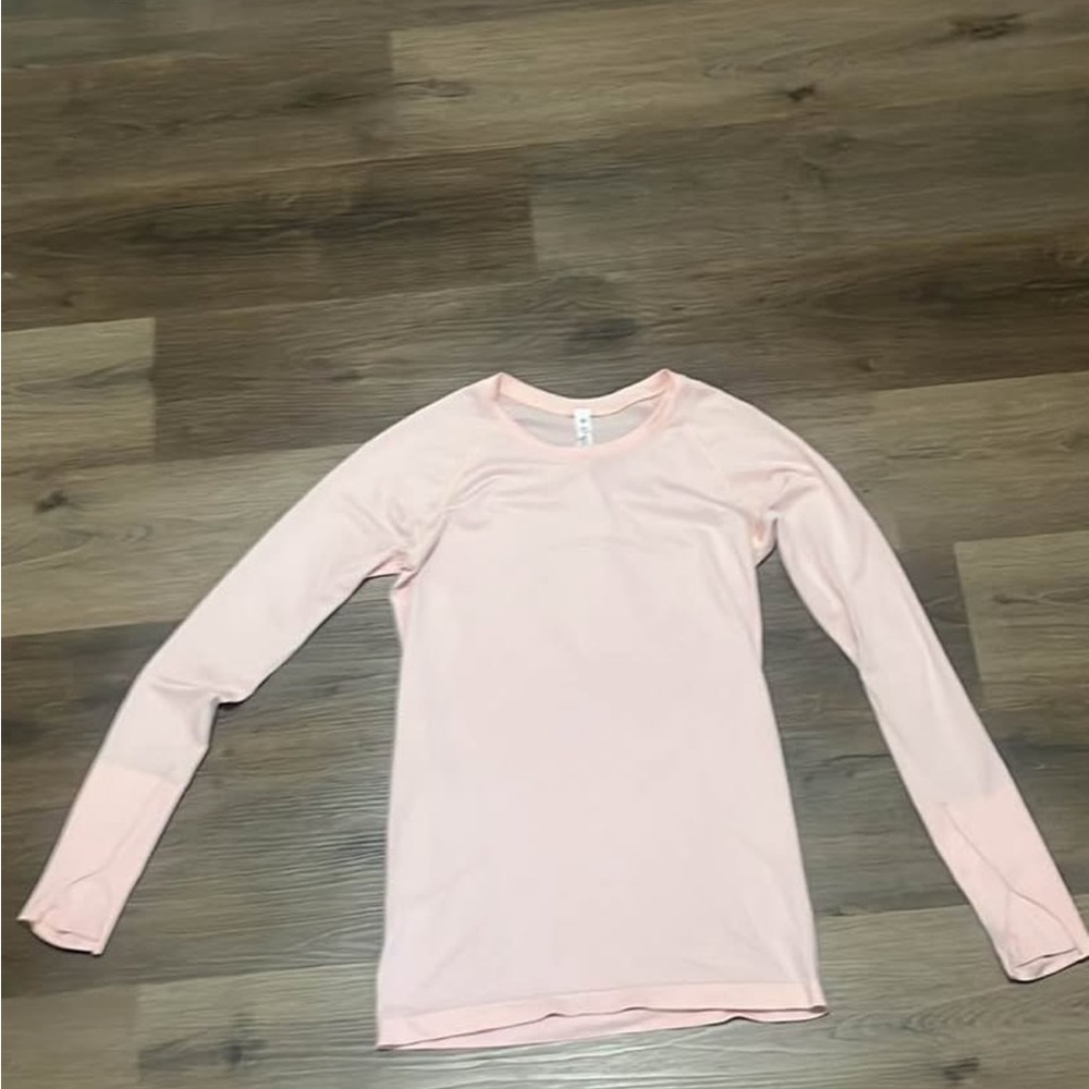 Lululemon Athletica Soft Pink Long Sleeve Shirt